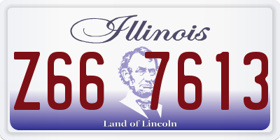 IL license plate Z667613