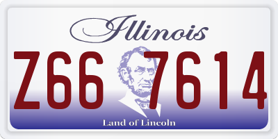 IL license plate Z667614