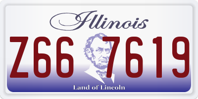 IL license plate Z667619