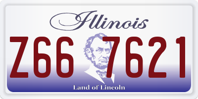IL license plate Z667621