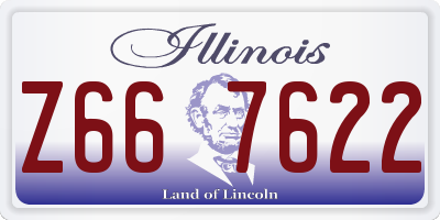 IL license plate Z667622