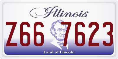 IL license plate Z667623
