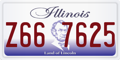 IL license plate Z667625