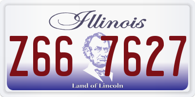 IL license plate Z667627