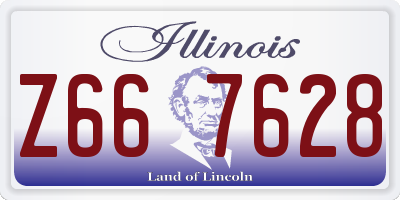 IL license plate Z667628