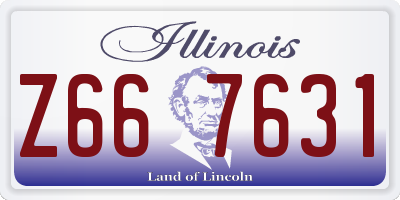 IL license plate Z667631