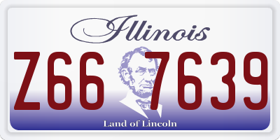 IL license plate Z667639