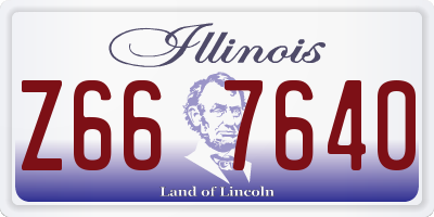 IL license plate Z667640
