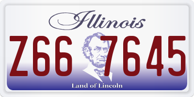 IL license plate Z667645