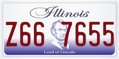IL license plate Z667655