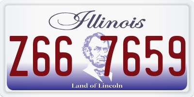 IL license plate Z667659