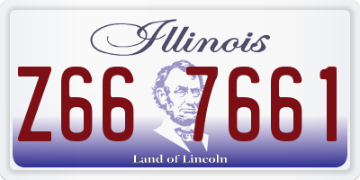 IL license plate Z667661