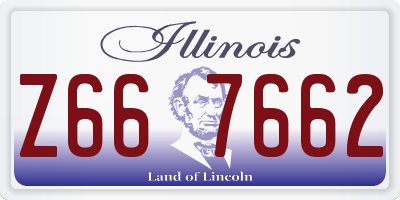 IL license plate Z667662