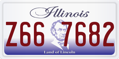 IL license plate Z667682