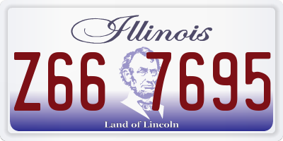 IL license plate Z667695