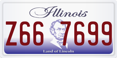 IL license plate Z667699