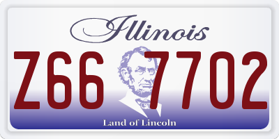 IL license plate Z667702