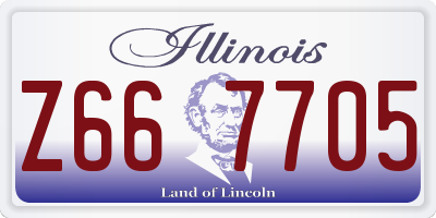 IL license plate Z667705
