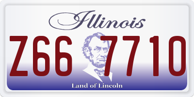 IL license plate Z667710