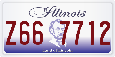 IL license plate Z667712