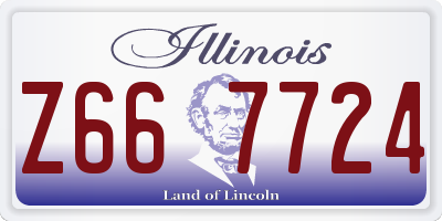 IL license plate Z667724