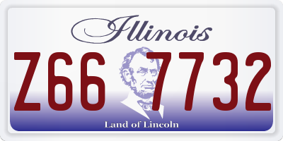 IL license plate Z667732