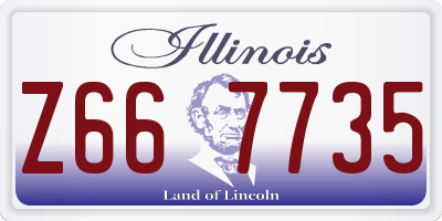IL license plate Z667735