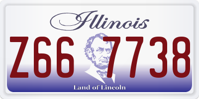 IL license plate Z667738