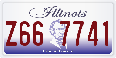 IL license plate Z667741