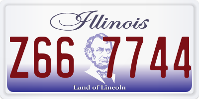 IL license plate Z667744