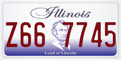 IL license plate Z667745