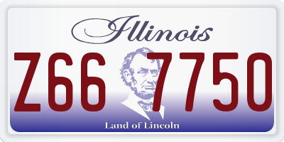IL license plate Z667750