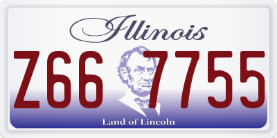 IL license plate Z667755