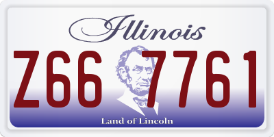 IL license plate Z667761