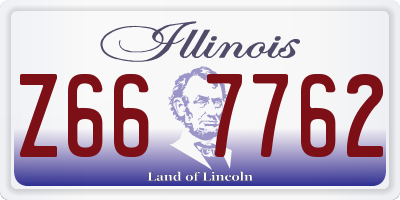 IL license plate Z667762