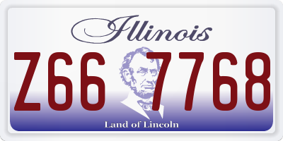 IL license plate Z667768
