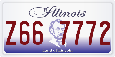 IL license plate Z667772