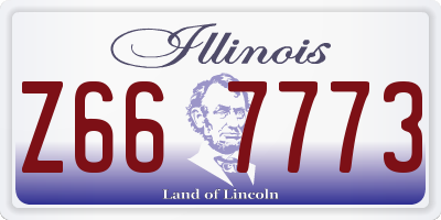 IL license plate Z667773