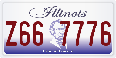 IL license plate Z667776