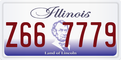 IL license plate Z667779