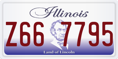 IL license plate Z667795