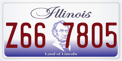 IL license plate Z667805