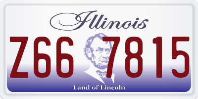 IL license plate Z667815