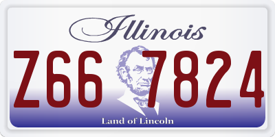 IL license plate Z667824