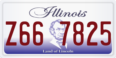 IL license plate Z667825