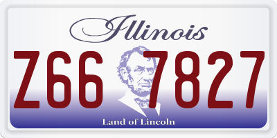 IL license plate Z667827
