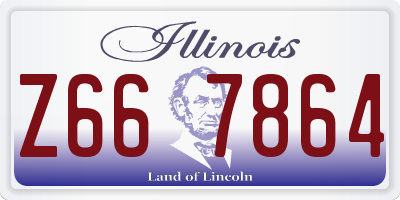 IL license plate Z667864