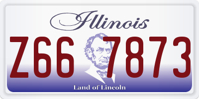 IL license plate Z667873