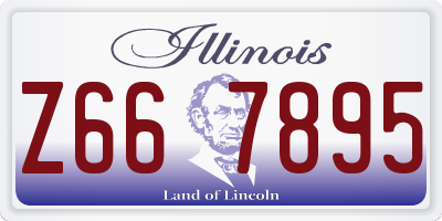 IL license plate Z667895