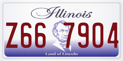 IL license plate Z667904
